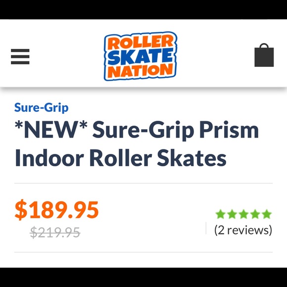 *NEW* Sure-Grip Prism Indoor Roller Skates - Picture 3 of 13